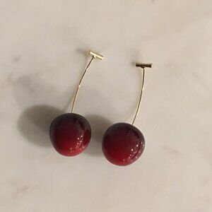 Cherry Drop Earrings